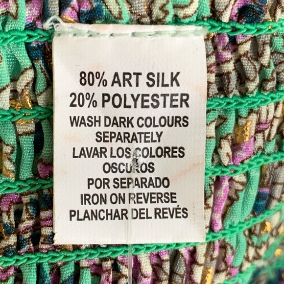 SILK PAISLEY PRINT SUNDRESS. WOMEN’S SIZE SMALL - Picture 8 of 8